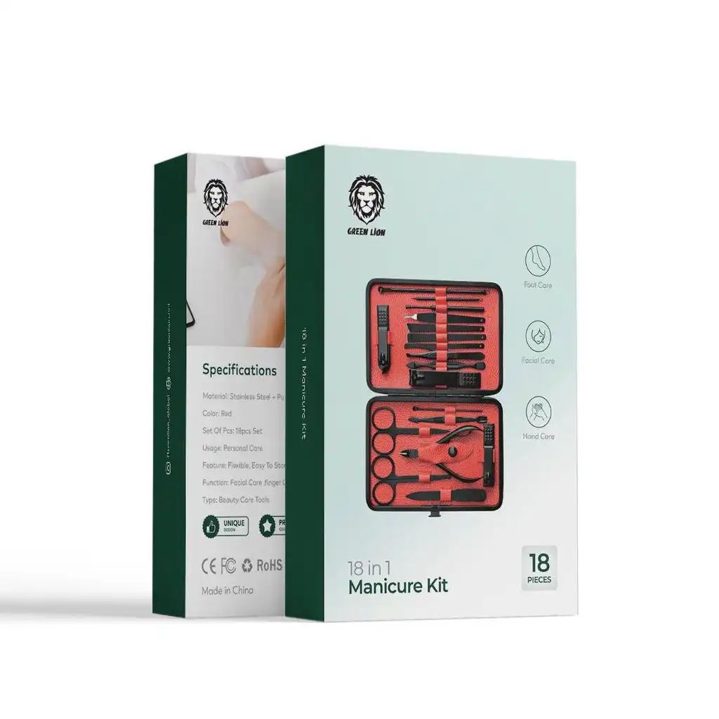کیت مانیکور 18 در 1 گرین Green Lion 18 in 1 Manicure Kit