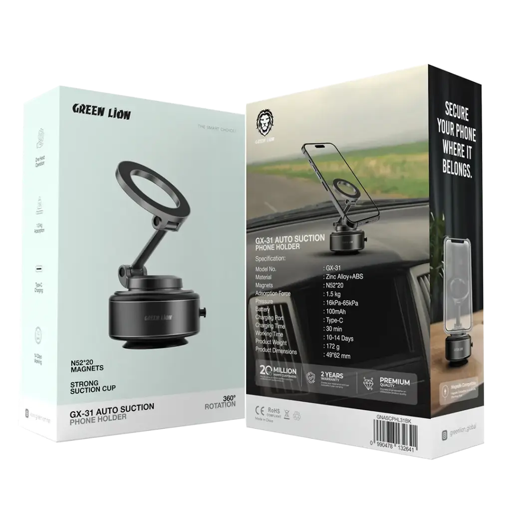 نگهدارنده گوشی مکش خودکار گرین Green Lion GX-31 Auto Suction Phone Holder